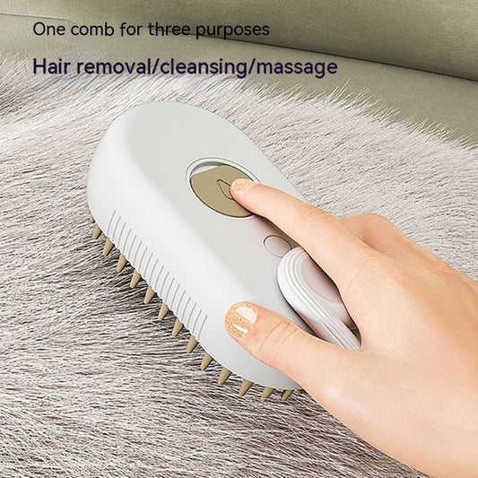 Cat Steam Brush Steamy Dog Brush 3 In 1 Electric Spray Hair Brushes