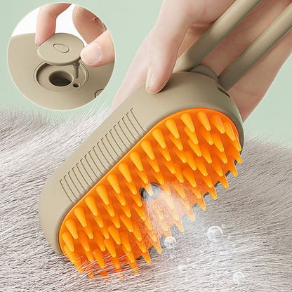 Cat Steam Brush Steamy Dog Brush 3 In 1 Electric Spray Hair Brushes