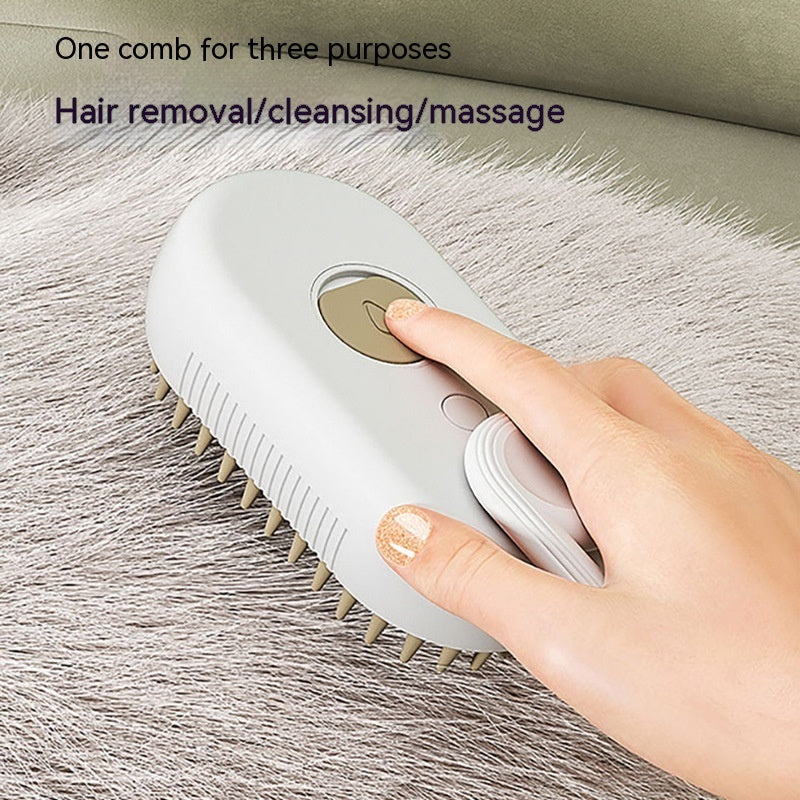 Cat Steam Brush Steamy Dog Brush 3 In 1 Electric Spray Hair Brushes
