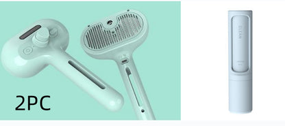 Pet Comb Self Cleaning Pets Hair Remover Brush For Dogs Grooming Tools Dematting Comb Built-in Mist Humidifier Pet Products