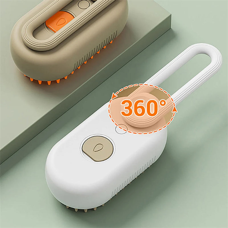 Cat Steam Brush Steamy Dog Brush 3 In 1 Electric Spray Hair Brushes